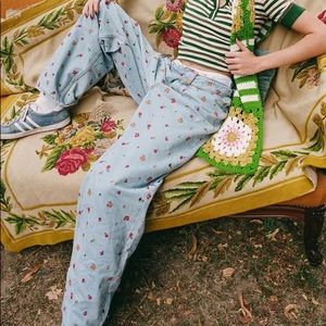 BDG baggy embroidered jeans